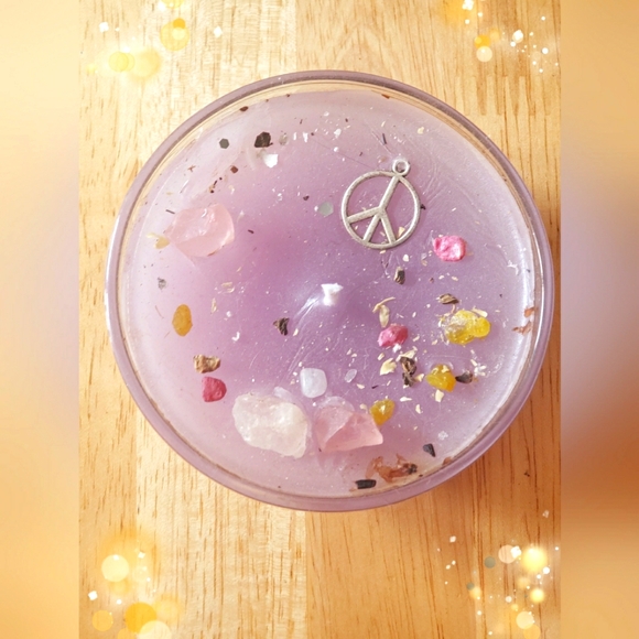 Handmade Other - Handmade Purple Peace Soy Wax Candle